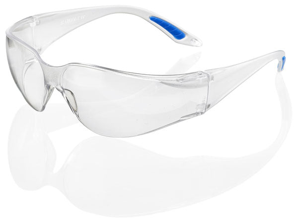 Beeswift Vegas Safety Glasses Clear safety spectacles with clear wraparound lens