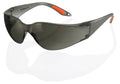Beeswift Vegas Safety Glasses Grey with wraparound lens and one-piece side arms