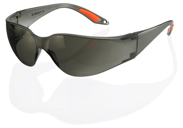Beeswift Vegas Safety Glasses Grey with wraparound lens and one-piece side arms