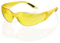 Beeswift Vegas safety glasses with yellow wraparound lens