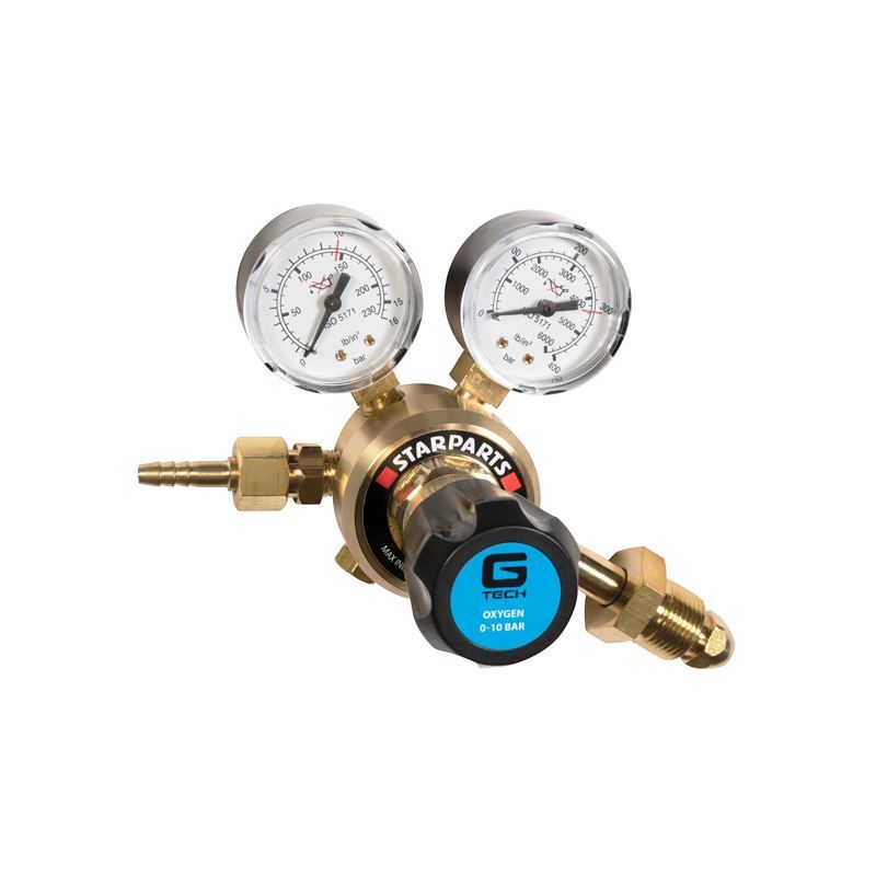 GTEC Oxygen Regulator Single Stage 2 Gauge 300 Bar
