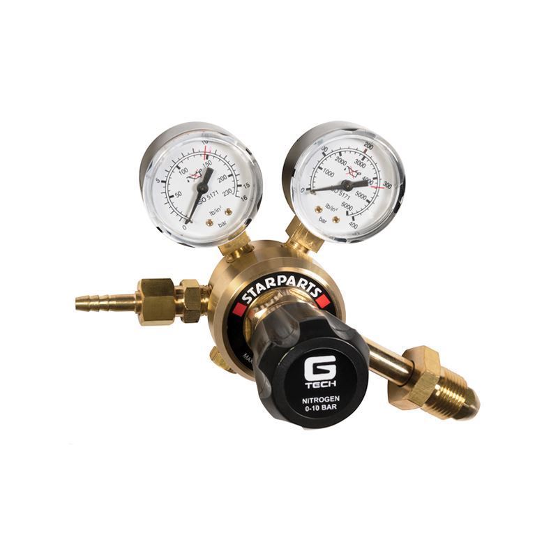 GTEC Nitrogen Regulator Single Stage 2 Gauge 300 Bar