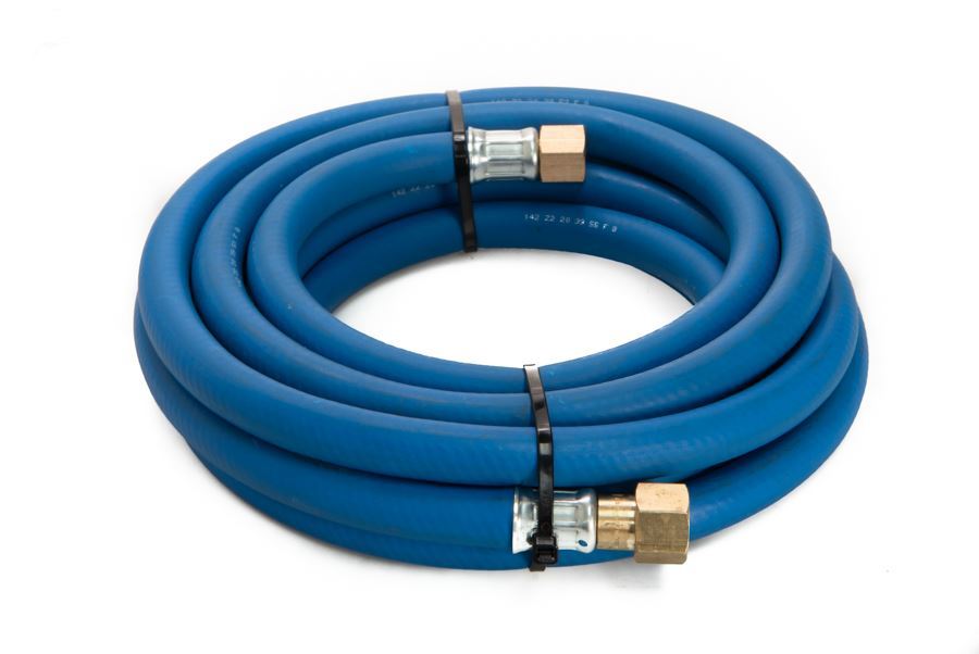 Oxygen Fitted Hose 10mm (3/8") x 5m c/w Hose Check Valves (3/8")