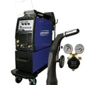 Parweld XTM 255i dual-voltage multi-process MIG, Lift TIG and MMA inverter welder on trolley