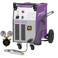 Parweld XTE 181C 230V compact MIG welder on wheels with integrated wire feed unit