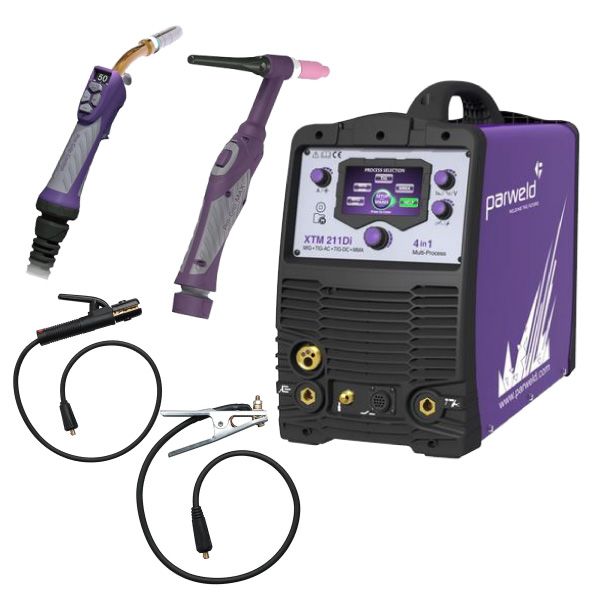 Parweld XTM 211Di 4-in-1 multi-process inverter welder 110V 230V