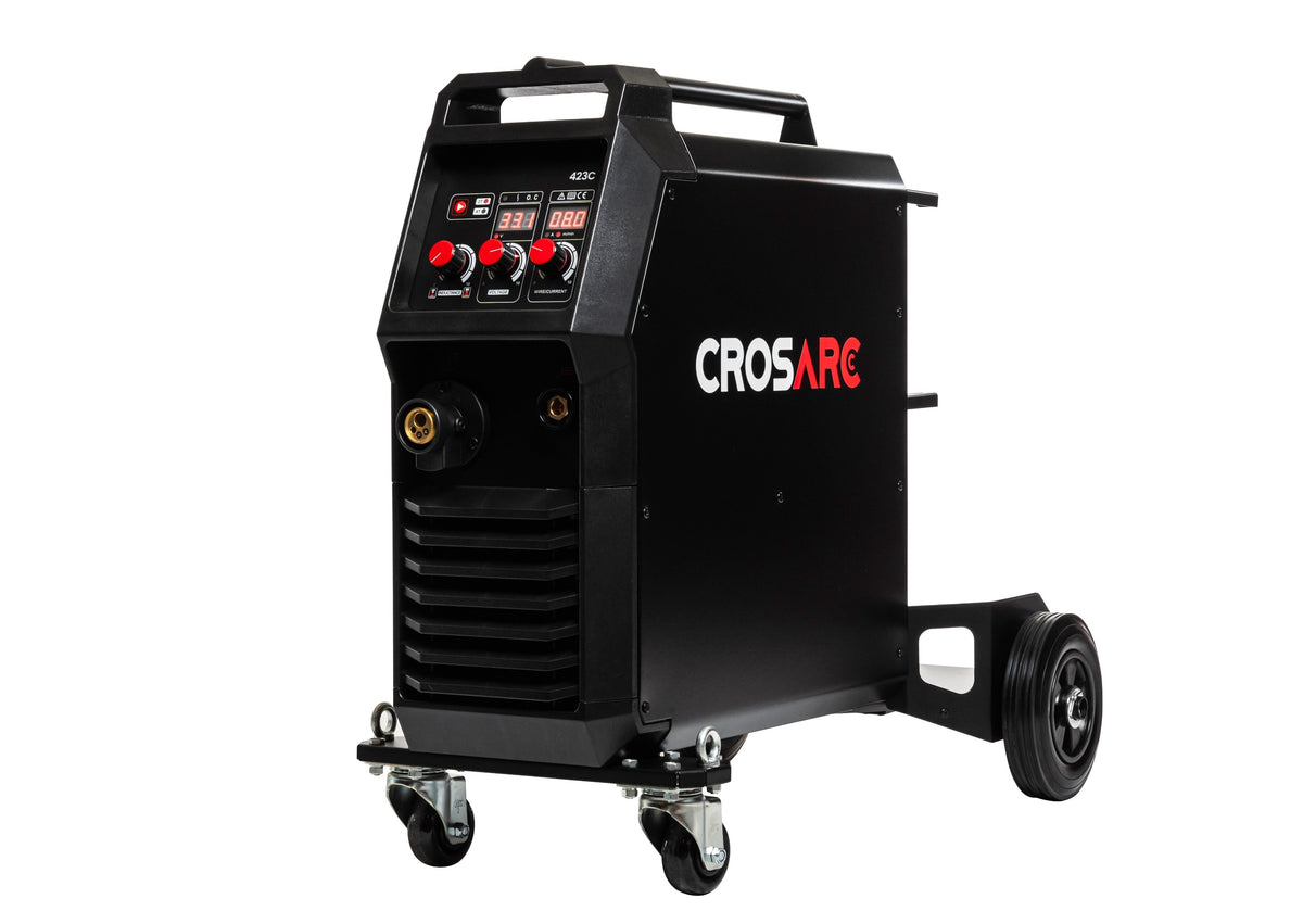 Crosarc MIG 423C compact 400V MIG/MAG welder on trolley