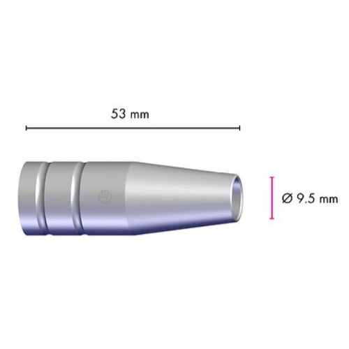 Genuine Binzel MB15 Tapered Gas Nozzle