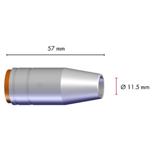 Genuine Binzel MB25 Tapered Gas Nozzle