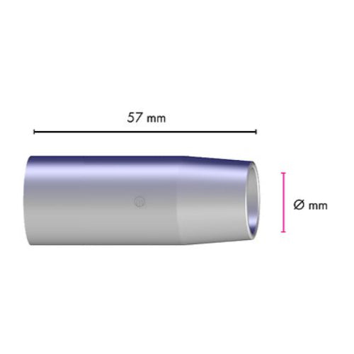 Genuine Binzel MB25 HD Conical Gas Nozzle