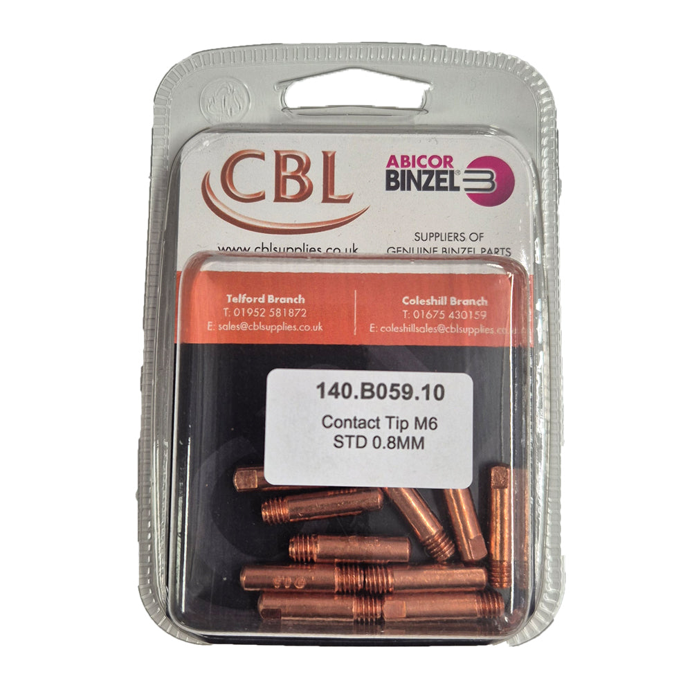 CBL BINZEL 0.8MM MB15 CONTACT TIP PK10