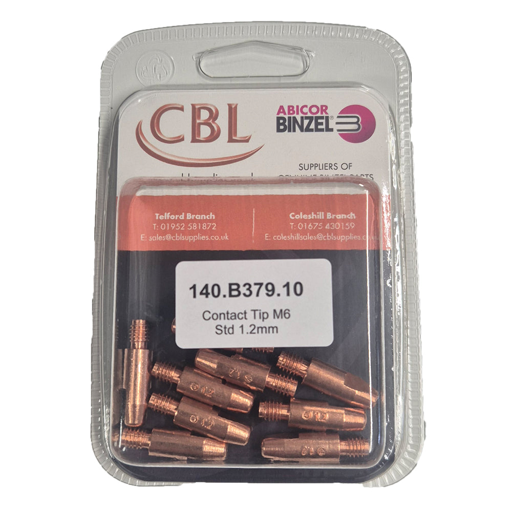 CBL BINZEL 1.2MM M6 MB25 CONTACT TIP PK10