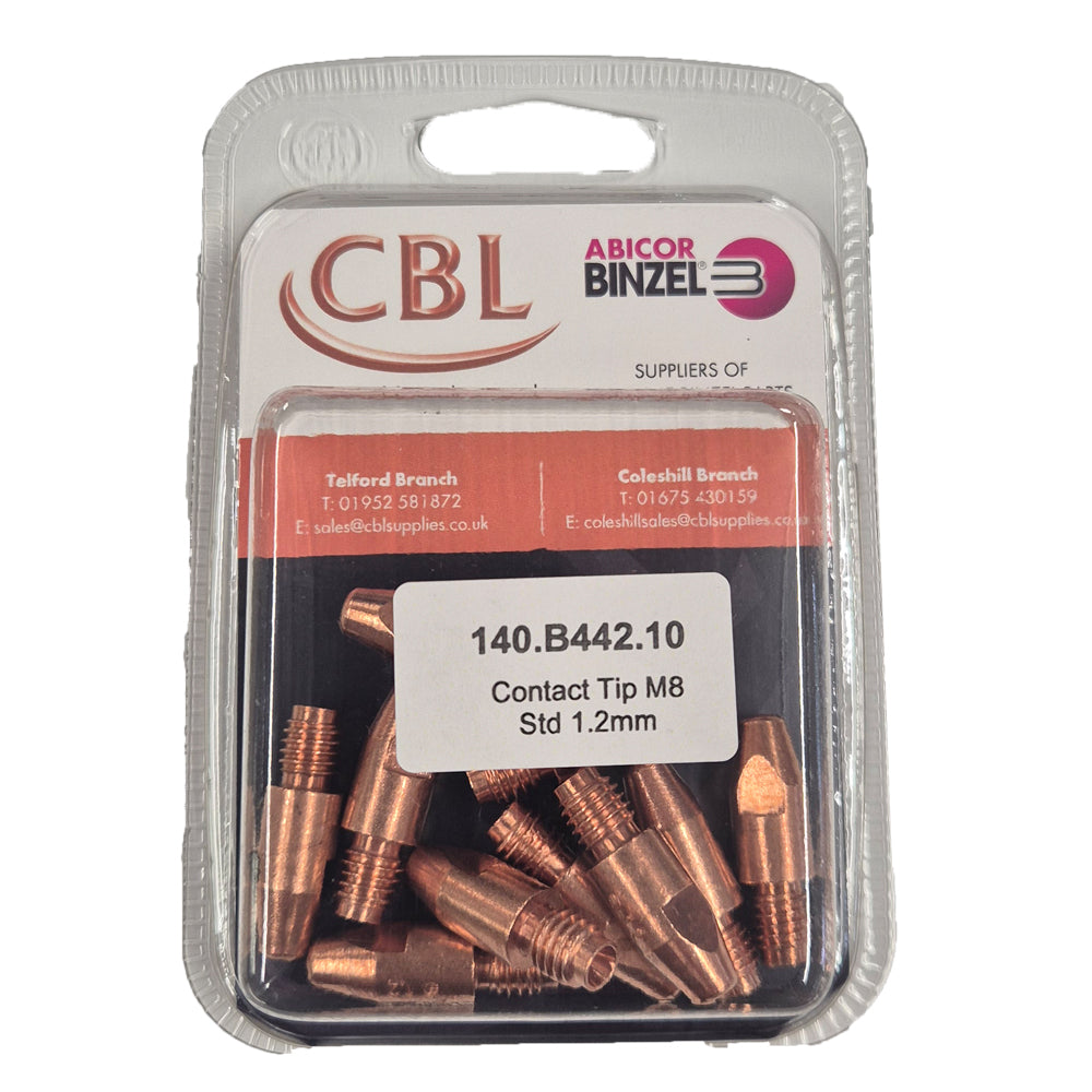 CBL BINZEL 1.2MM M8 MB36 CONTACT TIP PK10